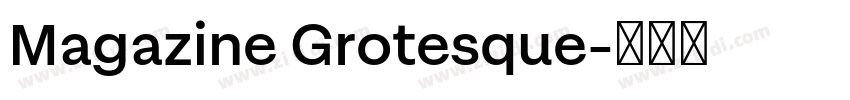 Magazine Grotesque字体转换